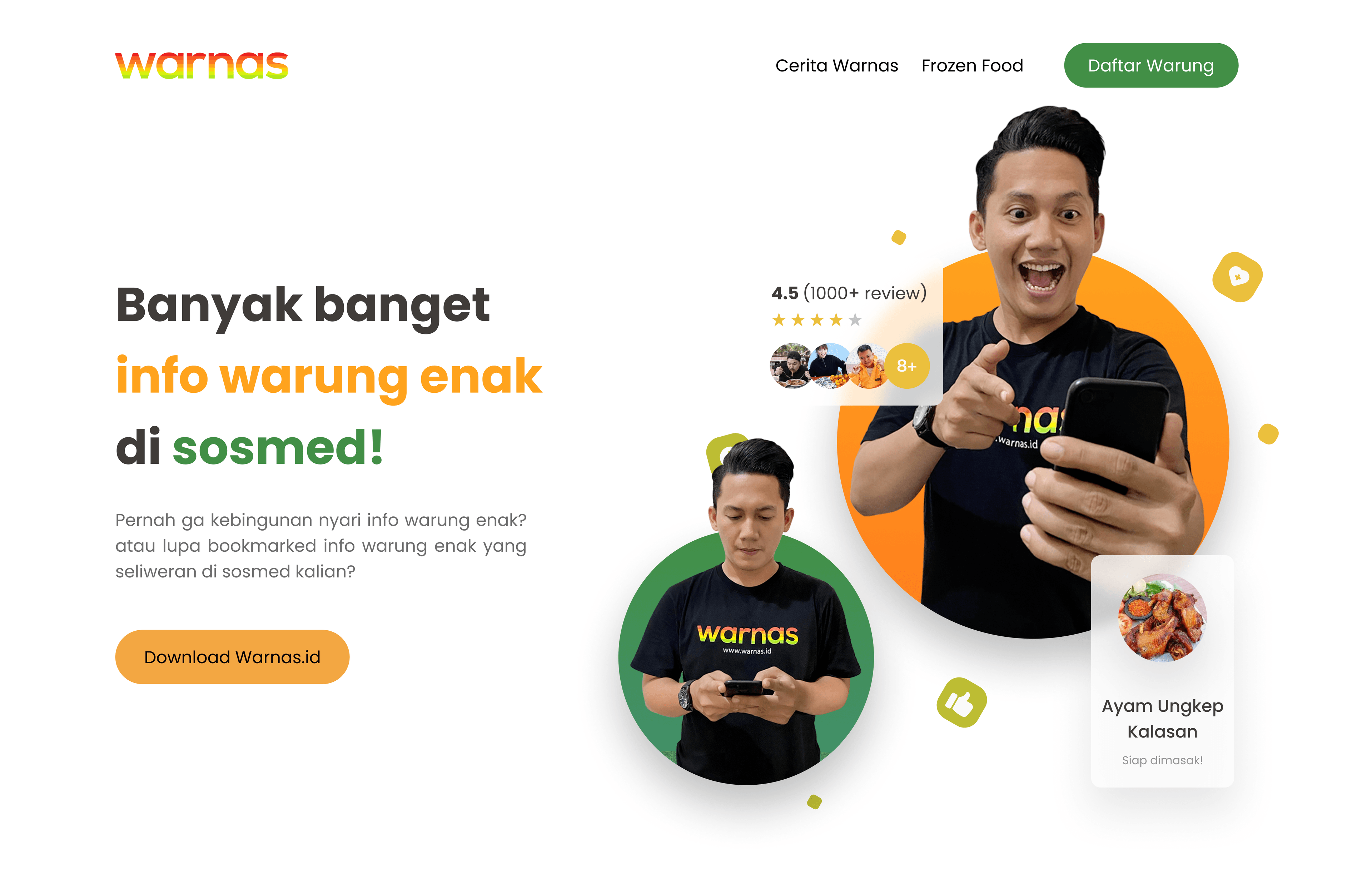 Warnas — Food Discovery & Social Commerce